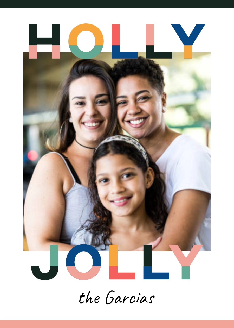 Holly Jolly Card Design BACK